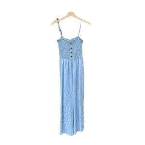Love Tree women's size small denim wide legged romper